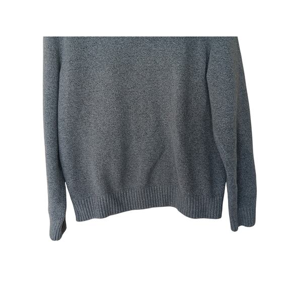 Banana Republic Gray Shawl Collar Pullover Sweater Men’s Large Textured Knit - Picture 4 of 12